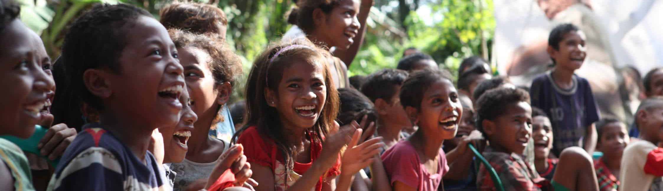 Children laughing at a Ba Futuru peace festival